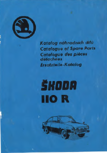 Ersatzteilkatalog Skoda 110R